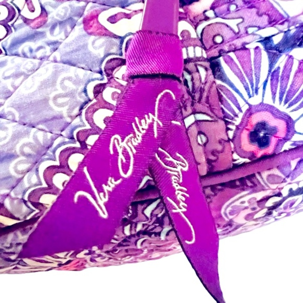 ***SOLD***Vera Bradley Lunch Bunch Bag in Lilac Tapestry Insulated Quilted - Picture 9 of 14